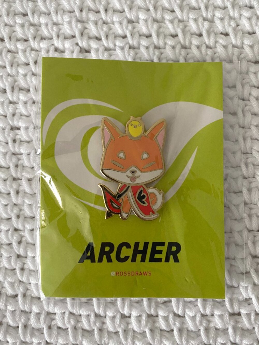 RossDraws (Ross Tran) "Archer" Milo Enamel Pin